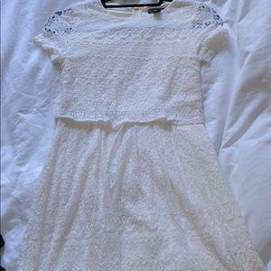 White lace dress